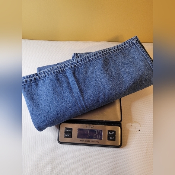 Vintage VTG Jamie Brooke Chambray Floral Dress sz XL - Picture 2 of 11